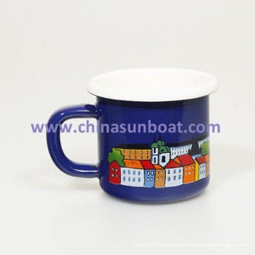 Sunboat Geschirr verdickte Emaille Tasse Cups Kinder Cup